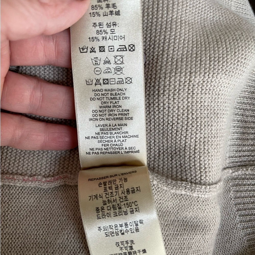 Burberry Brit Merino Wool / Cashmere Women’s Sweater Size Large - Picture 7 of 10
